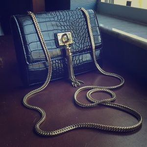Aldo crossbody bag with tassel front